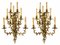 Large 19th Century French Gilt Bronze Wall Light Sconces, Set of 2, Image 1