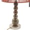 Lámpara de mesa italiana Mid-Century vintage con bola de vidrio multicolor, Imagen 4