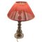 Lámpara de mesa italiana Mid-Century vintage con bola de vidrio multicolor, Imagen 3