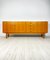 Großes minimalistisches deutsches Sideboard aus hellem Nussholz, 1960er 1