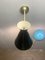 Schwarz lackierte Octone Wandlampe, 1960er 5