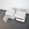 White Lacquered Wooden Bedside Tables by Luciano Frigerio, 1970s, Set of 2 5
