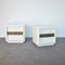 White Lacquered Wooden Bedside Tables by Luciano Frigerio, 1970s, Set of 2 6