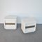 White Lacquered Wooden Bedside Tables by Luciano Frigerio, 1970s, Set of 2 3