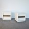 White Lacquered Wooden Bedside Tables by Luciano Frigerio, 1970s, Set of 2 2