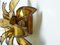 Brass Flower Wall Lights by Christian Techoueyres for Maison Jansen, 1970s, Set of 2 6