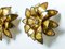 Brass Flower Wall Lights by Christian Techoueyres for Maison Jansen, 1970s, Set of 2 4