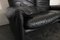 Black Leather Maralunga Sofa by Vico Magistretti for Cassina, Image 8