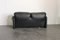 Black Leather Maralunga Sofa by Vico Magistretti for Cassina, Image 5