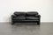 Black Leather Maralunga Sofa by Vico Magistretti for Cassina, Image 4