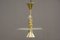 Art Deco Glass and Brass Hanging Lamp, 1920s 18