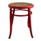 Antique Low Stools Painted in Red, Set of 2 5