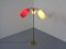 Lampadaire Ajustable Mid-Century avec Trois Lanternes, 1950s 7