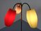 Lampadaire Ajustable Mid-Century avec Trois Lanternes, 1950s 11