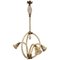 Mid-Century Modern Murano Glass & Brass Chandelier by Barovier for Barovier & Toso, 1950s, Image 1