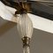 Lámpara de araña Mid-Century moderna de cristal de Murano y latón de Barovier para Barovier & Toso, años 50, Imagen 5