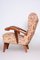 Art Deco Brown Armchair, Czechia, 1930s, Image 8