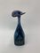 Hand Blown Blue Glass Vase, 1990s 1