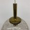 Lámpara colgante Mid-Century en forma de globo de vidrio con escamas doradas, años 70, Imagen 4