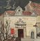 Yves Brayer, Il municipio di Les Baux-De-Provence, 1946, olio su tela, con cornice, Immagine 5