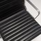 Sedie Ea 108 in pelle nera e alluminio di Charles & Ray Eames per ICF, set di 2, Immagine 14