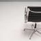 Black Leather & Aluminium Ea 108 Chairs by Charles & Ray Eames for Icf, Set of 2, Image 15