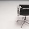 Sedie Ea 108 in pelle nera e alluminio di Charles & Ray Eames per ICF, set di 2, Immagine 15