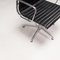 Sedie Ea 108 in pelle nera e alluminio di Charles & Ray Eames per ICF, set di 2, Immagine 9