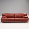 Oxblood Red Leather Three Seater Sofa from Roche Bobois 2