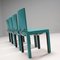 Chaises de Salon Acara en Velours Vert par Paolo Piva pour B&B Italia, Set de 4 5