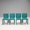 Chaises de Salon Acara en Velours Vert par Paolo Piva pour B&B Italia, Set de 4 1