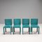 Green Velvet Acara Dining Chairs by Paolo Piva for B&B Italia, Set of 4 1