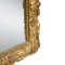 Art Nouveau Style Rectangular Gold Foil Hand Carved Wooden Mirror, 1970s, Image 3