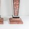 Early 20th Century French Pink Marble Pedestal Plinths, Set of 2 9