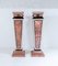 Early 20th Century French Pink Marble Pedestal Plinths, Set of 2 1
