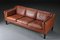 Vintage Cognac Leather 3 Person Sofa by Morgans Hansen, Image 2