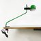 Mid-Century Italian Modern Green Metal Clamp-on Table Lamp, 1980s, Image 3