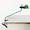 Mid-Century Italian Modern Green Metal Clamp-on Table Lamp, 1980s, Image 2