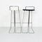 Italian Black & White Chromed Metal Stools from Dada, Italy, 1980s, Set of 2, Image 14