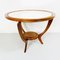 Mid-Century Italian Wooden Round Table, 1950s 2