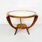 Mid-Century Italian Wooden Round Table, 1950s 9