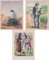 Pere Ventura Julia, 20th-century, Watercolor on Paper, Framed, Set of 3, Image 1