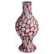 Millefiori Murrine Vase aus rotem und weißem Muranoglas von Fratelli Toso, frühes 20. Jh 1