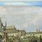 Vintage Prag St. Vitus Kathedrale Charles Bridge Stadtbild Wandkarte 3
