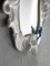Barocker Spiegel mit magnetischem Papagei in Weiß von Rebirth Ceramics 3