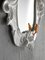 Specchio barocco bianco con pappagallo magnetico di Rebirth Ceramics, Immagine 2