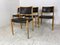 Vintage Mid-Century Scandinavian Oak and Leather Dining Chairs by Niels Otto Møller for J.l. Møllers, Set of 4 2