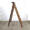 Industrial Wooden Foldable Ladder, 1930s 2