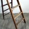 Escalera plegable industrial de madera, años 30, Imagen 4