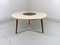 Large Round Coffee Table with Brass Center, 1950s, Image 6